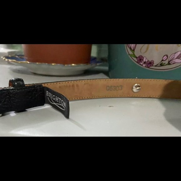 Brighton Womens Size 28 Small Leather Belt Black - Picture 8 of 8